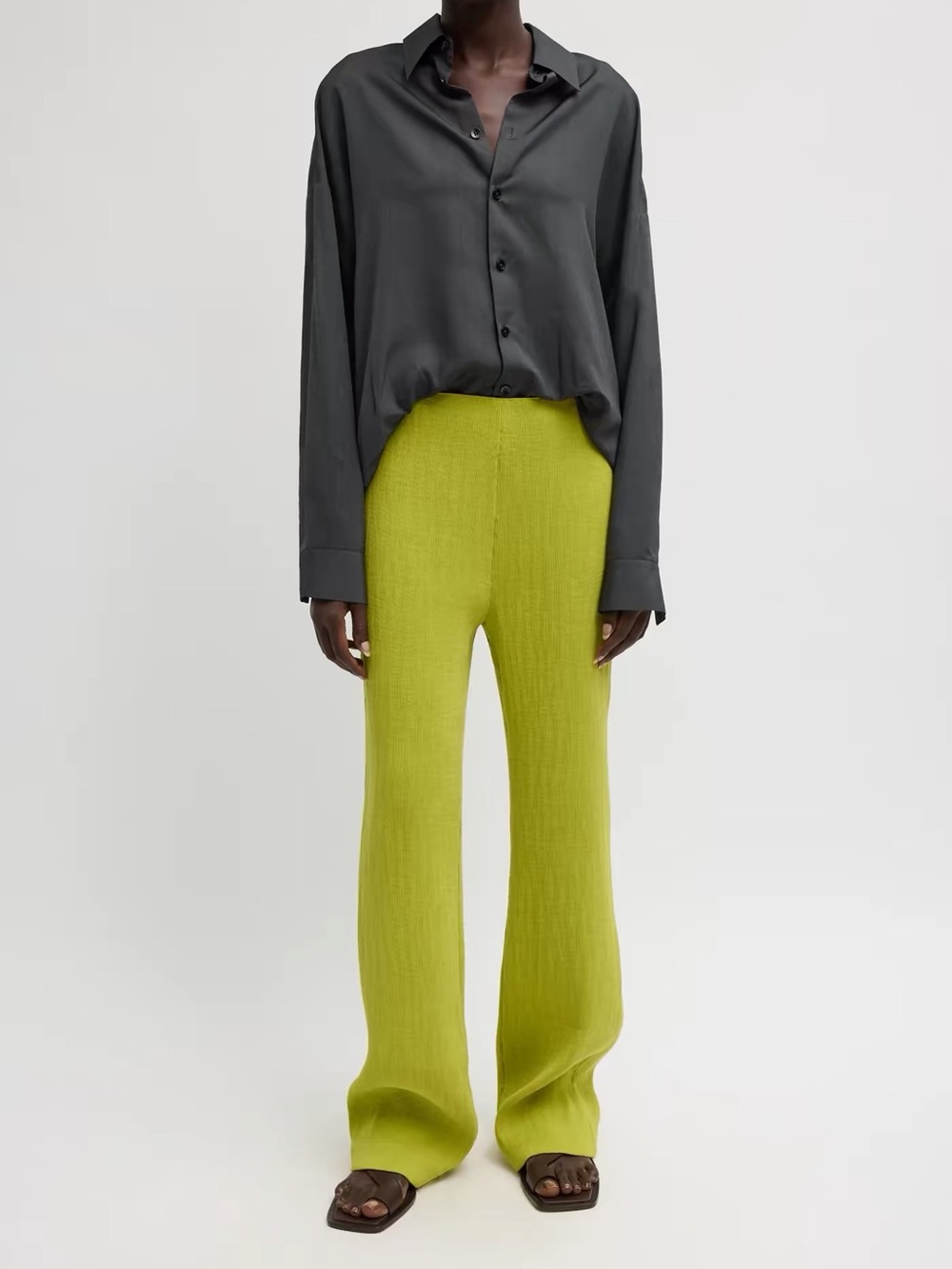 NWOT Tibi Viscose Plisse Corbit Pants 26SS